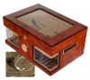 Artikelbild 1 des Artikels “LA Wonderful Kristallglas Humidor mit deutschem Profi-Haarhygrometer Polymerbefeuchter “