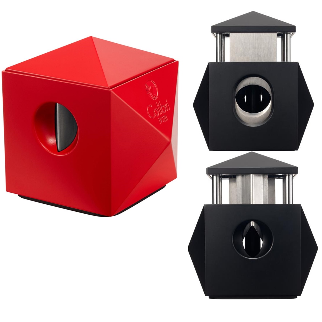 Artikelbild 1 des Artikels “*COLIBRI Tisch-Cigarrenabschneider Quasar rot Kerbschnittund gerader Schnitt “