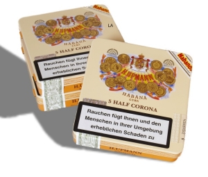 Artikelbild 1 des Artikels “5er Packung H. Upmann Zigarren Half Corona in lackierter Metallbox “