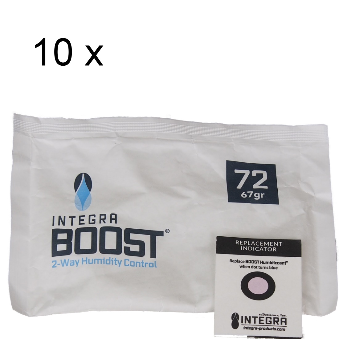 Artikelbild 1 des Artikels “10x Integra Boost Humipack 2-way 72% 67g Beutel mit Austausch-Indikatorkarte “