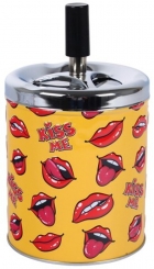 XL Drehascher Aschenbecher Lips gelb 