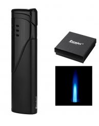 Eurojet Feuerzeug Zigarrenfeuerzeug Elegance Jetflamme schwarz matt 