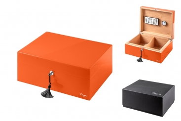 Caseti Paris Humidor 75 Zigarren orange 