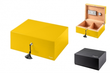 Caseti Paris Humidor 75 Zigarren gelb 