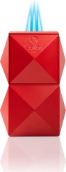 *COLIBRI Tischfeuerzeug Quasar rot 3er Jet 