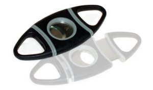 Zigarrenabschneider oval Zigarrencutter TPR-Gummibeschichtung 