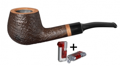 Vauen Pfeife Mokka 5240 + Necuma Pfeifenfeuerzeug 