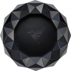 COLIBRI * Zigarrenascher Metall rund Quasar schwarz 