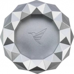 COLIBRI * Zigarrenascher Metall rund Quasar silber 