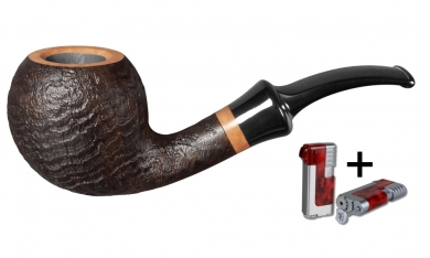 Vauen Pfeife * Mokka 5277 + Necuma Pfeifenfeuerzeug 