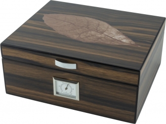 Humidor Airsystem mit Blattdecor für 40 Zigarren 