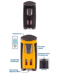 Xikar HP3 Feuerzeug Triple Jet-Flame matt-schwarz 