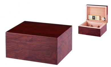 Secunda Angelo deluxe Humidor Airsystem Echtholz Furnier Mahagonie 