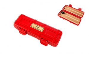 Angelo Reisehumidor Zigarrenetui 2 Zigarren Zedernholz Red Edition 