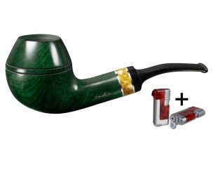 Vauen Pfeife Ambrosi 8146 + Necuma Pfeifenfeuerzeug 