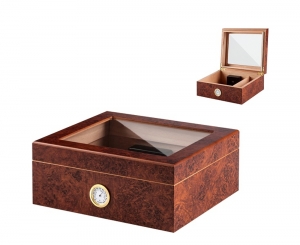 Angelo Gastro - Humidor mit Polymerbefeuchter für 50 Zigarren 