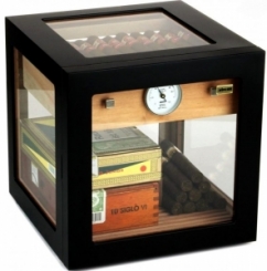 Adorini Humidor Cube Deluxe schwarz 