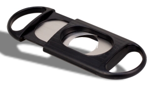 Angelo Zigarrencutter 2 Klingen für große Ringmaße schwarz 