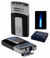 Caseti Paris Feuerzeug Flower Jetflamme black 