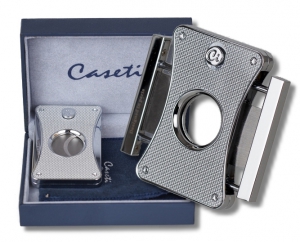 Caseti Paris Zigarrenschneider Carbon silber 