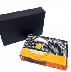 Zigarrenascher Cristalglas im Cohiba-Stil 