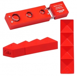 COLIBRI * Cigarren Rundcutter "Quasar" rot matt 7/9/12mm 