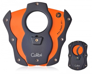 Colibri Zigarrencutter Cut orange-schwarz silikonbeschichtete Klinge 