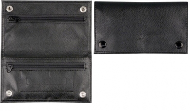 Feinschnittbeutel,Tabaktasche, Tabakbeutel, schwarze Drehertasche 