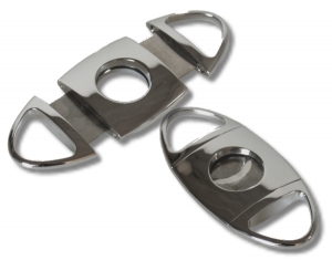 Hadson Edelstahl Zigarrencutter chrom poliert de Luxe 