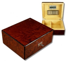 Howard Miller Humidor Bubinga-Furnier digital V-570 Polymerbefeuchter Polymerbefeuchter