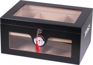 Edition 2.0 Black Wonderful Kristallglas Humidor V-1320 