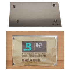 Necuma Halterung für 2 Wegebefeuchter + 1 Stück Boveda 84% 60 Gramm 