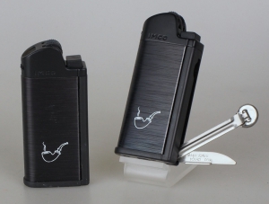 IMCO Pfeifenfeuerzeug Chic 4 Pipe Flint Pfeifenbesteck schwarz 