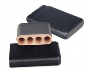 Colton Zigarrenetui Carbon Churchil 4er inkl. Samtbeutel 