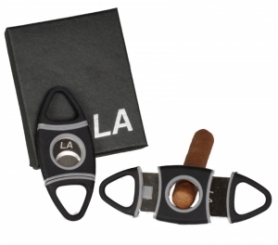 LA Zigarrenabschneider oval Zigarrencutter TPR-Gummibeschichtung 