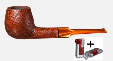 Vauen Pfeife * Leopold 5166 + Necuma Pfeifenfeuerzeug 