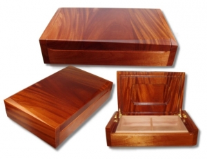 2. Wahl Kaori Humidor M4 Mahagoni inkl. Cigar-Oasis-Ultra