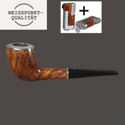 Vauen Pfeife * Maximus 192 Weißpunktedition + Necuma Pfeifenfeuerzeug 