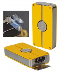 Myon Feuerzeug Dragon Triple-Jet Zigarrenbohrer gelb 