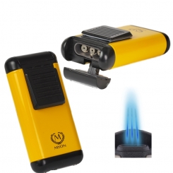 Myon-Paris Zigarrenfeuerzeug Racing Edition 3fach Jet Cohiba Stil 