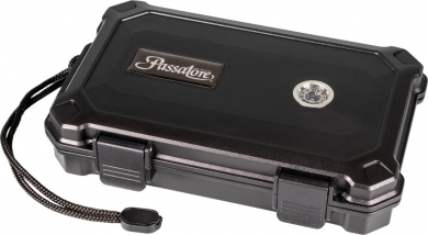 Passatore Reisehumidor Acryl schwarz für 5 Cigarren 