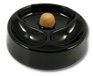 2er Pfeifenaschenbecher schwarz 