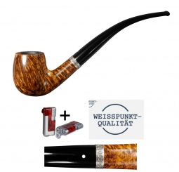Vauen Pfeife Paris 127 Weißpunktedition + Necuma Pfeifenfeuerzeug 
