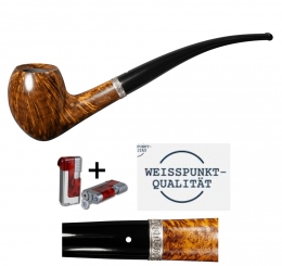 Vauen Pfeife Paris 141 Weißpunktedition + Necuma Pfeifenfeuerzeug 