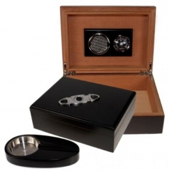 Black Finish Humidor-Set V-200 