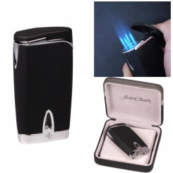 JEAN CLAUDE 4-Flammen Jet-Feuerzeug Connor mit 7mm Rundcutter 