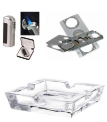 Necuma Smokersset 106 Zigarrenfeuerzeug und Zigarrencutter 