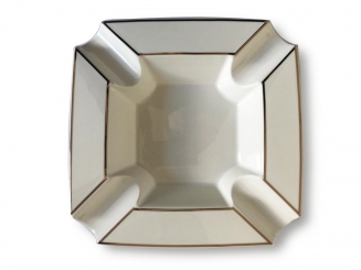 Tycoon Zigarrenascher schwere Ausführung 4 Ablagen weiss 