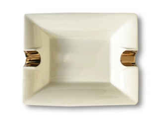 Tycoon Zigarrenascher schwere Ausführung weiss 