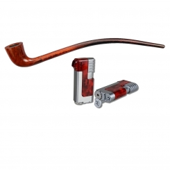 Vauen Lesepfeife * Auenland + Berwin + Necuma Pfeifenfeuerzeug 